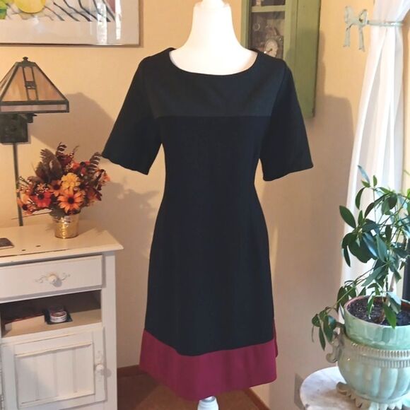 NWOT Monroe and Main Colorblock Knit Dress, Career Professional,  Plus Size - Picture 1 of 11